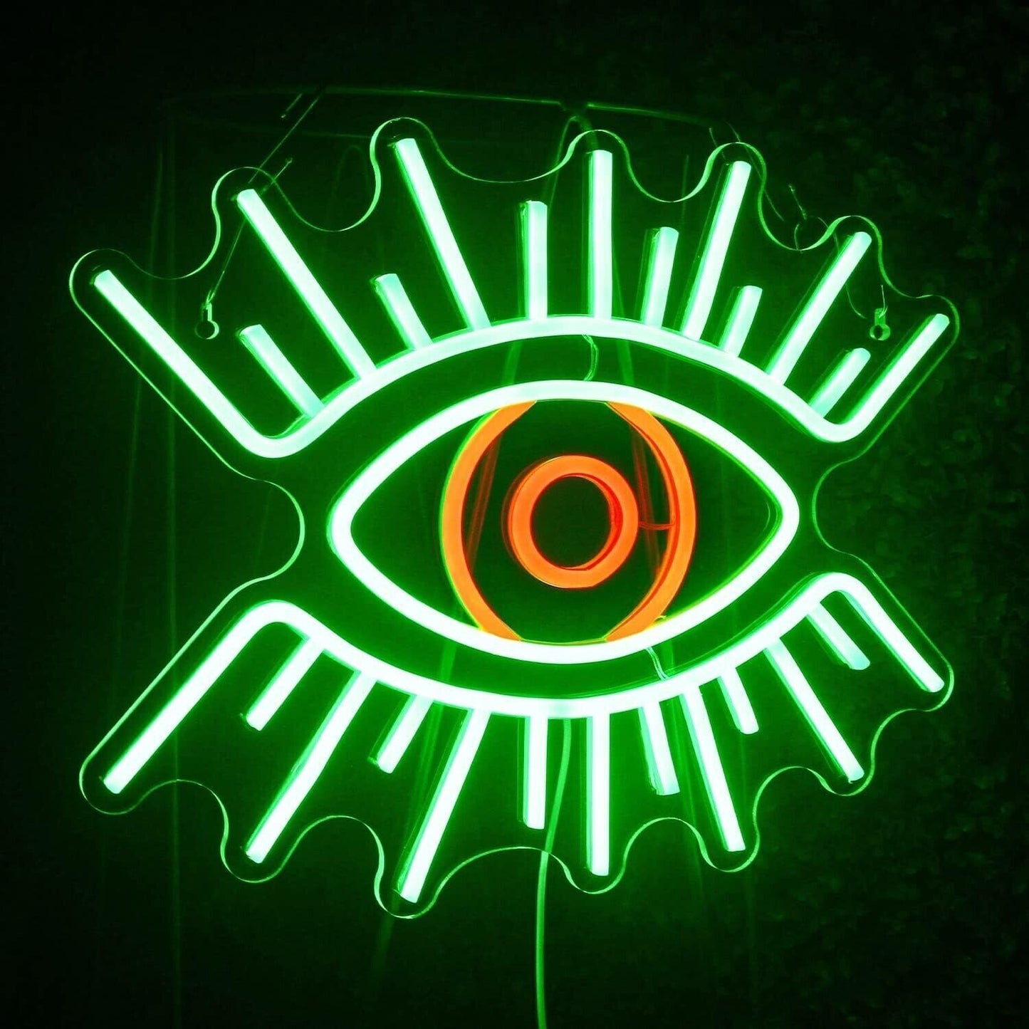 Insegna al neon, Insegna a forma di occhio, Alimentata tramite USB