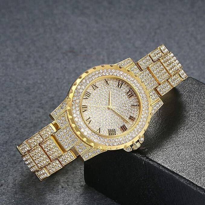 Orologio da Polso Uomo Donna al Quarzo con Cinturino in Lega, Quadrante Numeri