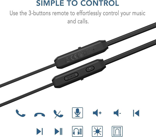 Cuffie Bluetooth YATWIN, V5.0, Cuffie Bluetooth wireless con microfono magnetico