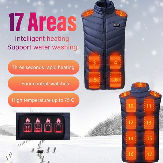INNOAURA Gilet Riscaldato Leggero da Uomo, Gilet Riscaldante Elettrico