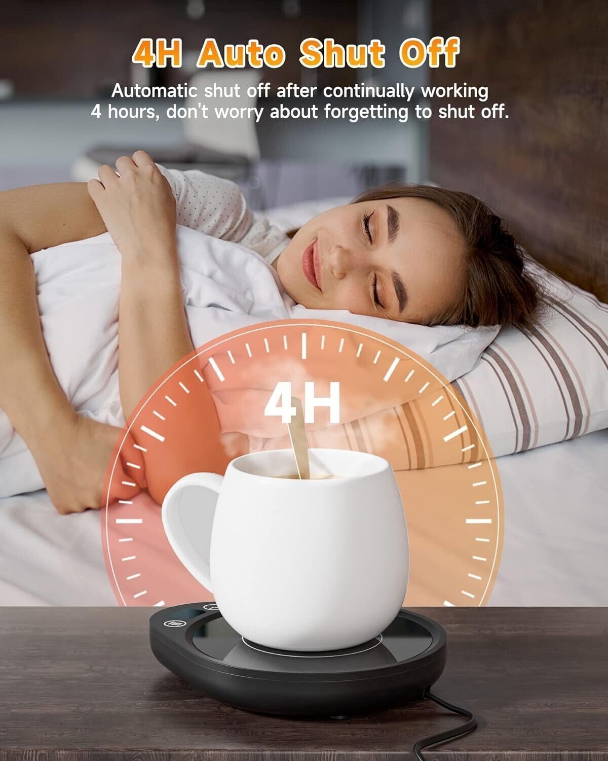 BTOYM Scaldatazze da caffè Scalda tazze intelligente con 3 impostazioni