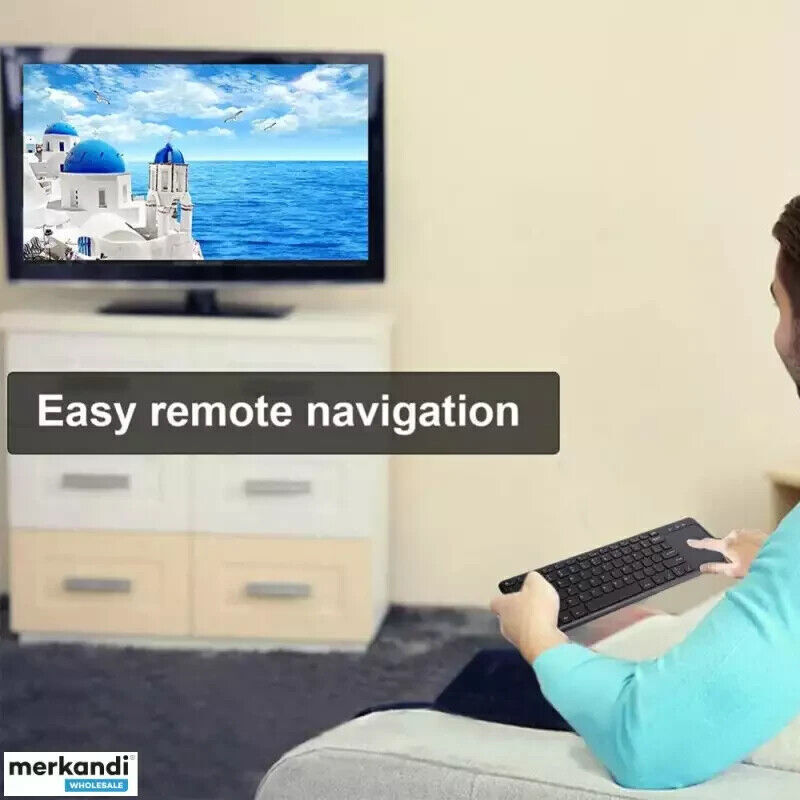 VicTsing Mini Tastiera Wireless Touchpad Ultra-Sottile, Tastiera Wireless All-in