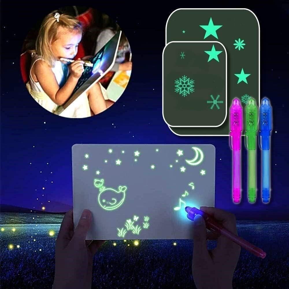 Tavolo da disegno, lampada UV, penna segreta, Tavolo da disegno luminoso