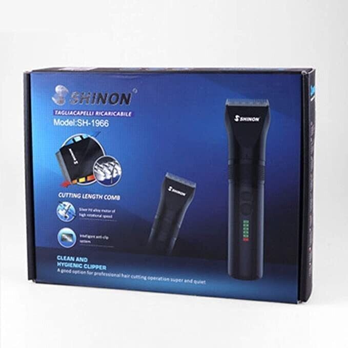 Tagliacapelli Uomo Professionale ricaricabile, Shinon Motore Potente, Lunghezza