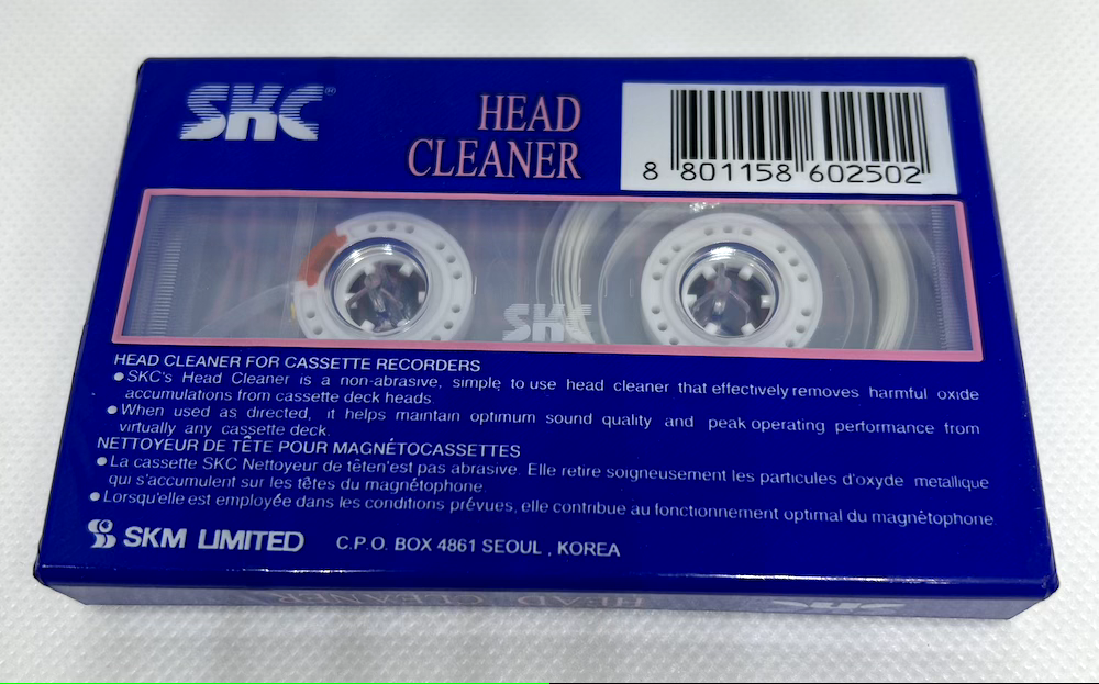 PULISCI TESTINE SKC CASSETTA MUSICASSETTE AUDIO 8801158602502