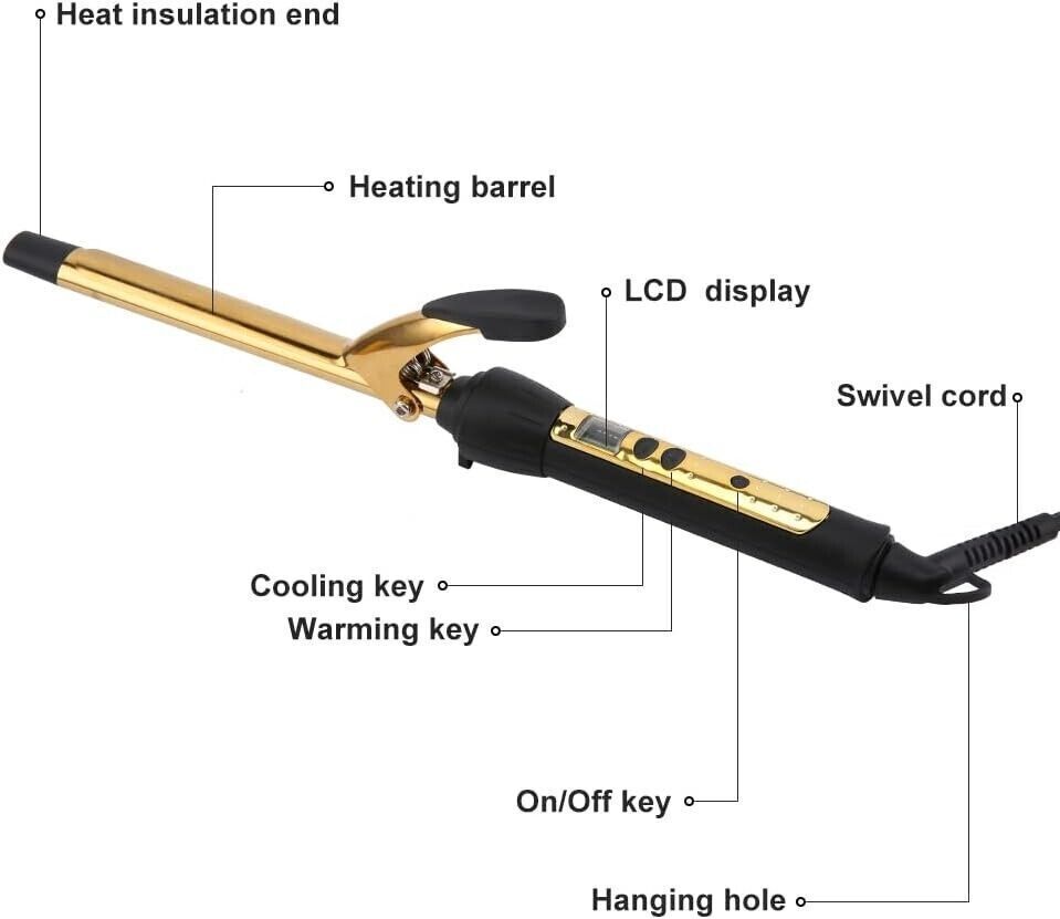 Ferro Ovale Arricciacapelli, Professionale Cono Arricciacapell, Capelli