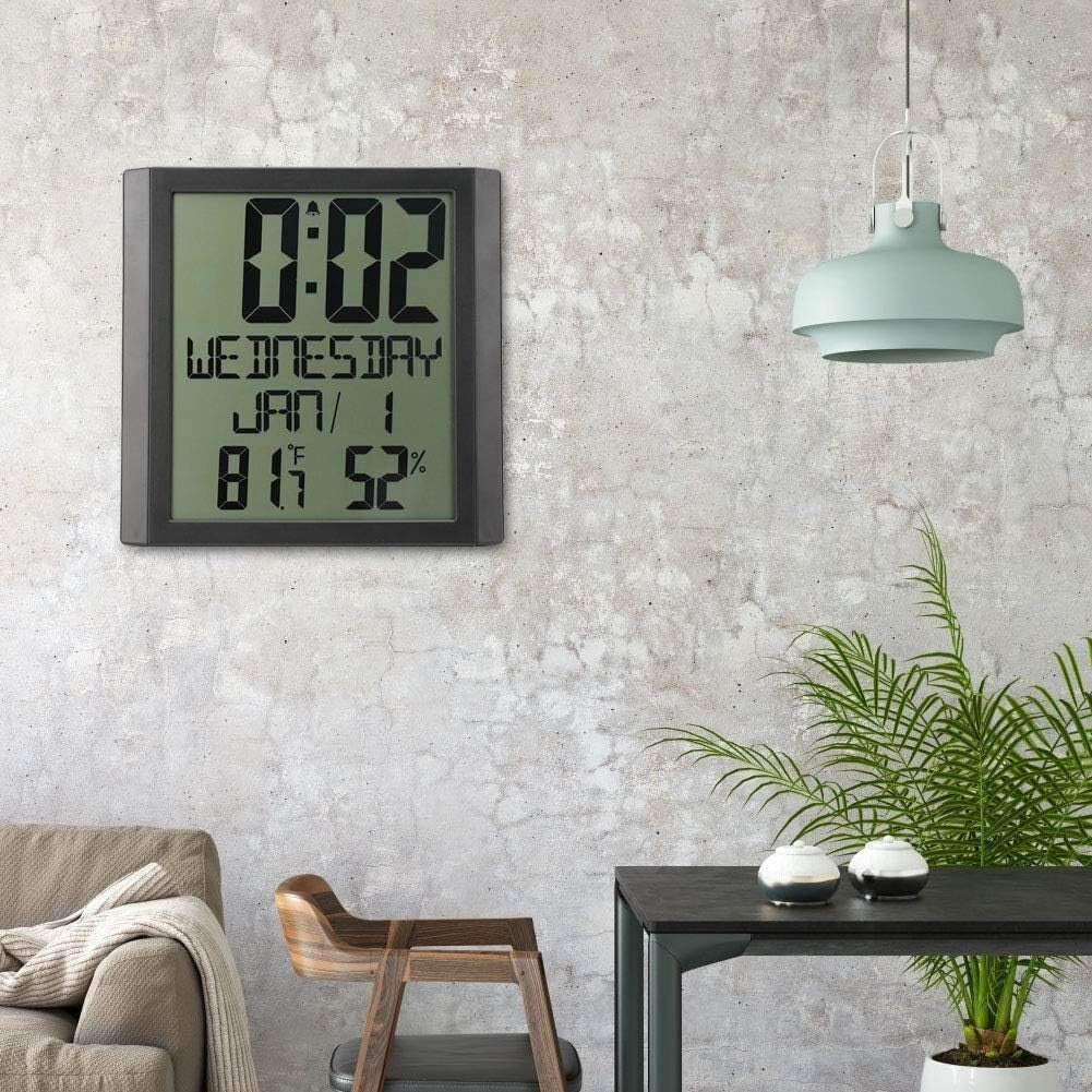 Orologio TS‑8608 da Parete Elettronico Multifunzionale Misuratore Temperatura um