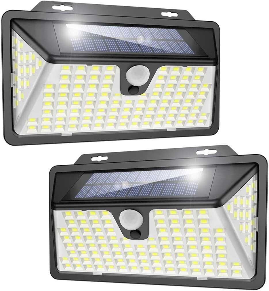 Luci di sicurezza solari 2 Kaulsoue per esterni con sensore di movimento Lampada