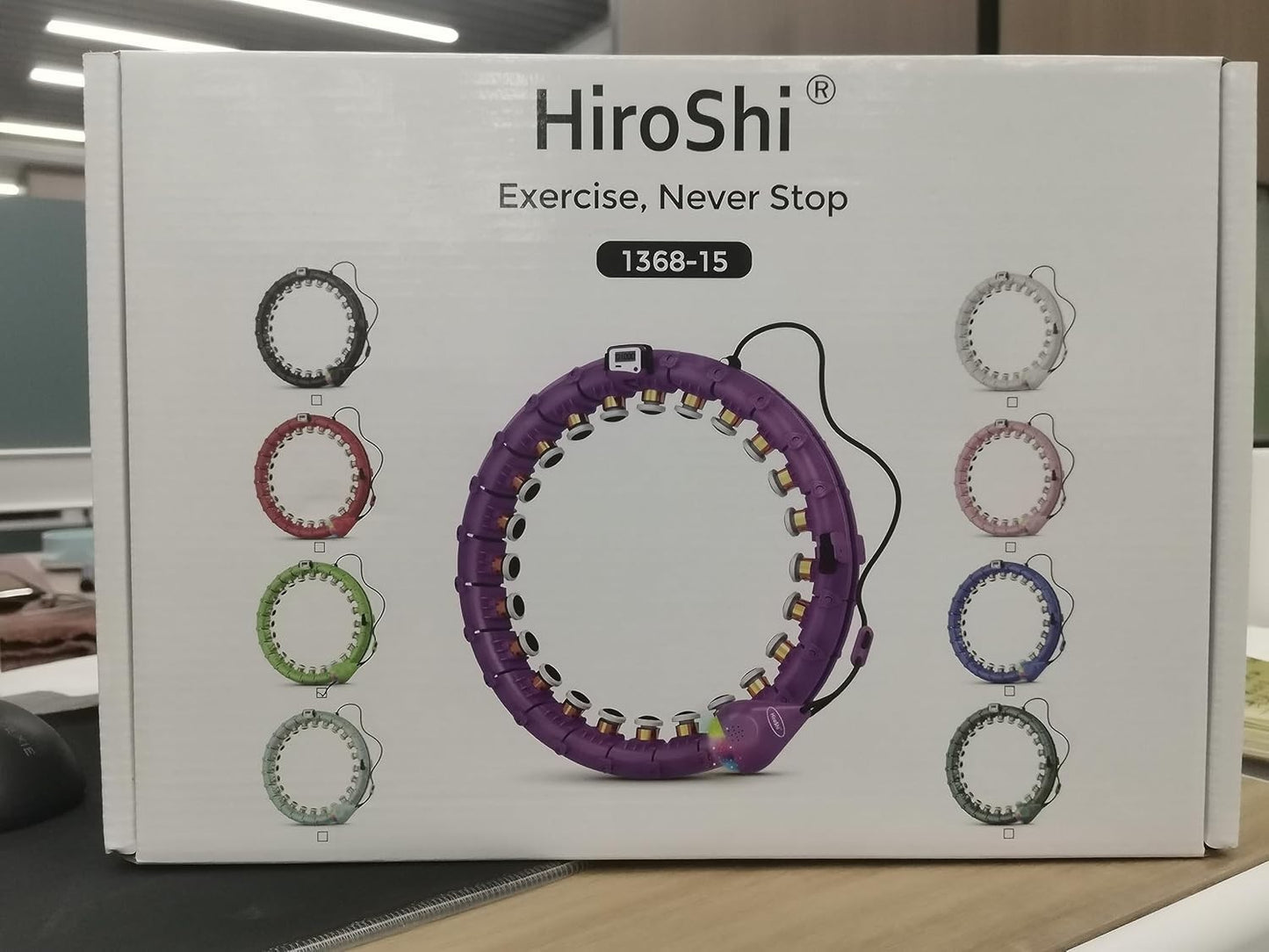 Hoola Hoop Pneumatico Adulti 24 Ruote Regolabili con Massaggio a 360 Gradi e Dat