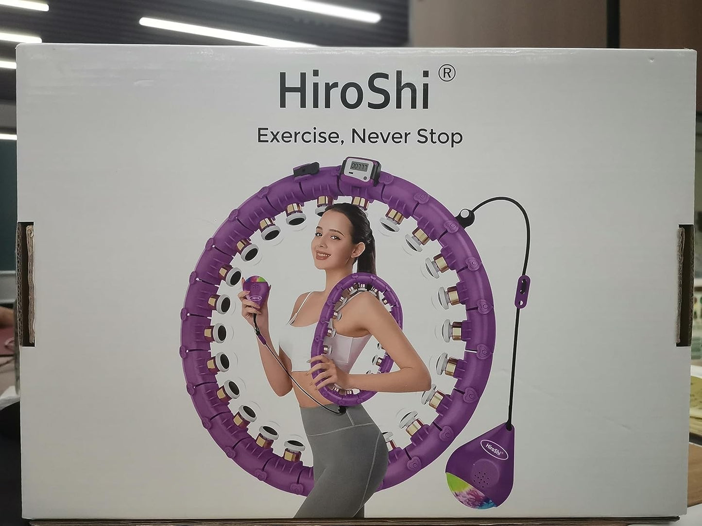 Hoola Hoop Pneumatico Adulti 24 Ruote Regolabili con Massaggio a 360 Gradi e Dat