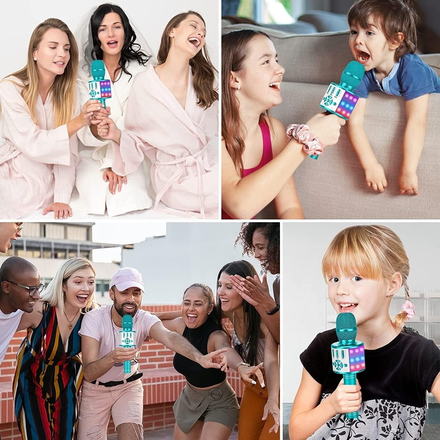 Microfono Karaoke Bluetooth Wireless per Bambini