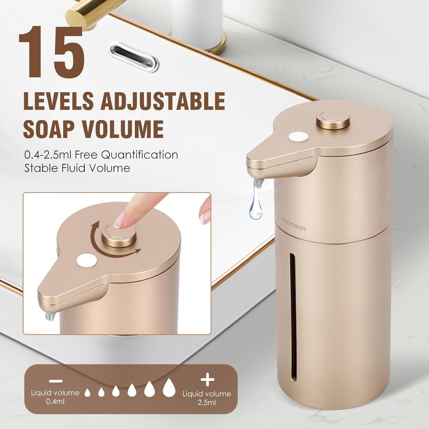 Distributore automatico di sapone Aunmaon Simplicity 15