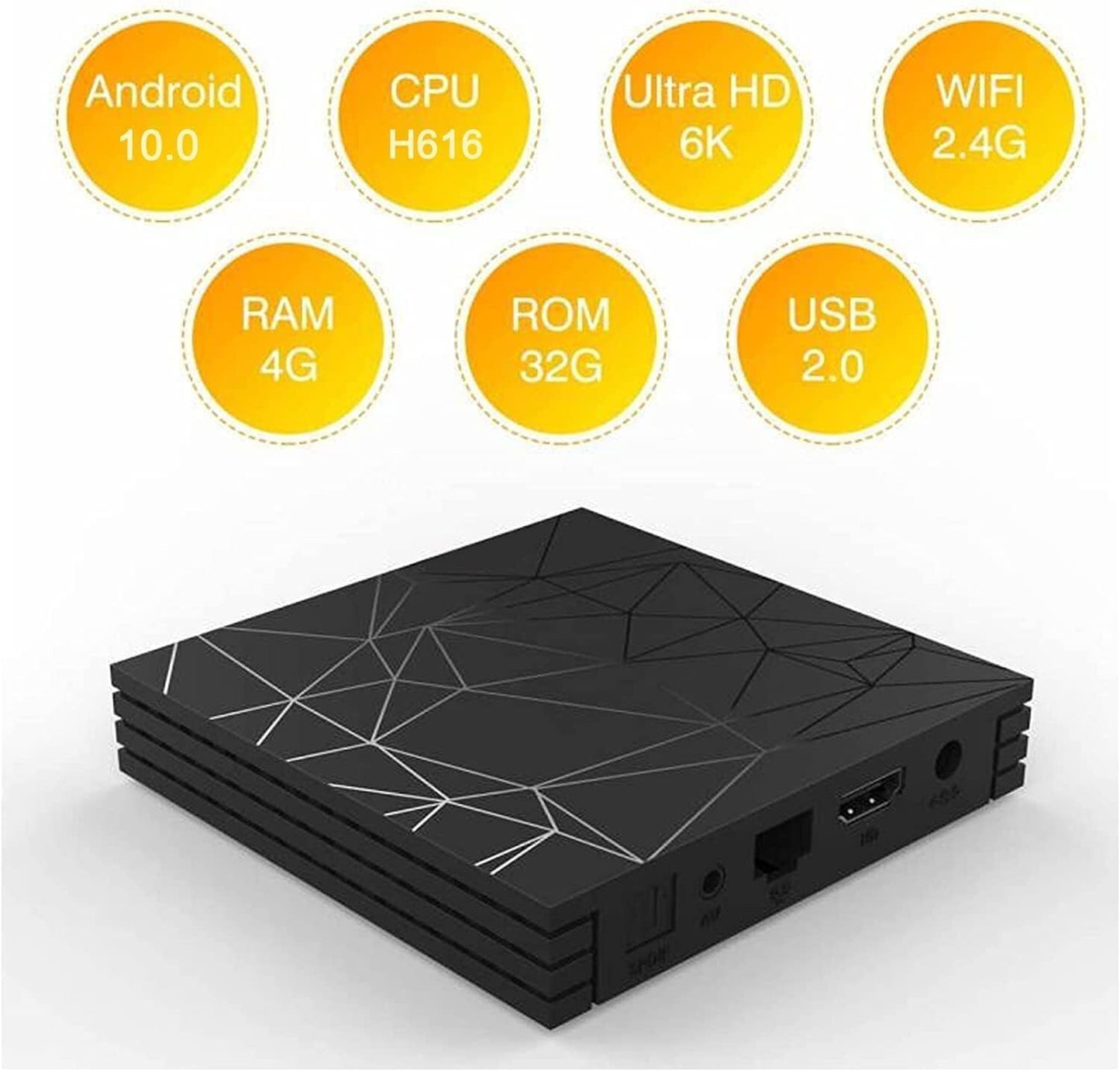 Android 9.0 TV BOX 2GB RAM/16GB ROM Support 2.4/5.0Ghz WiFi BT4.0 RK331 TUREWELL