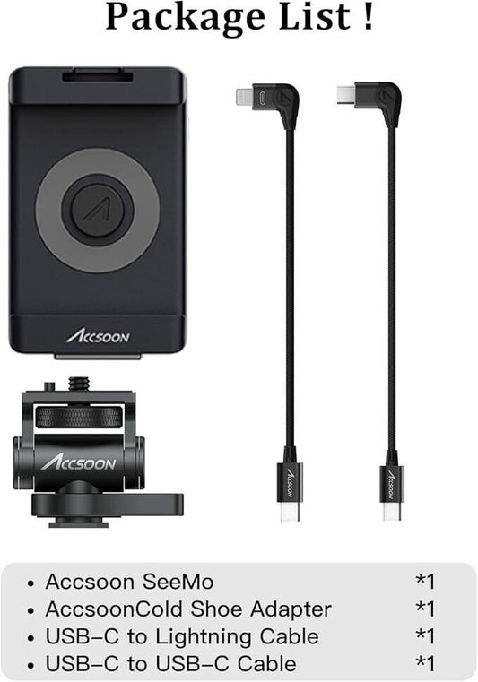 Accsoon SeeMo adattatore di acquisizione video da HDMI a USB C per iPhone