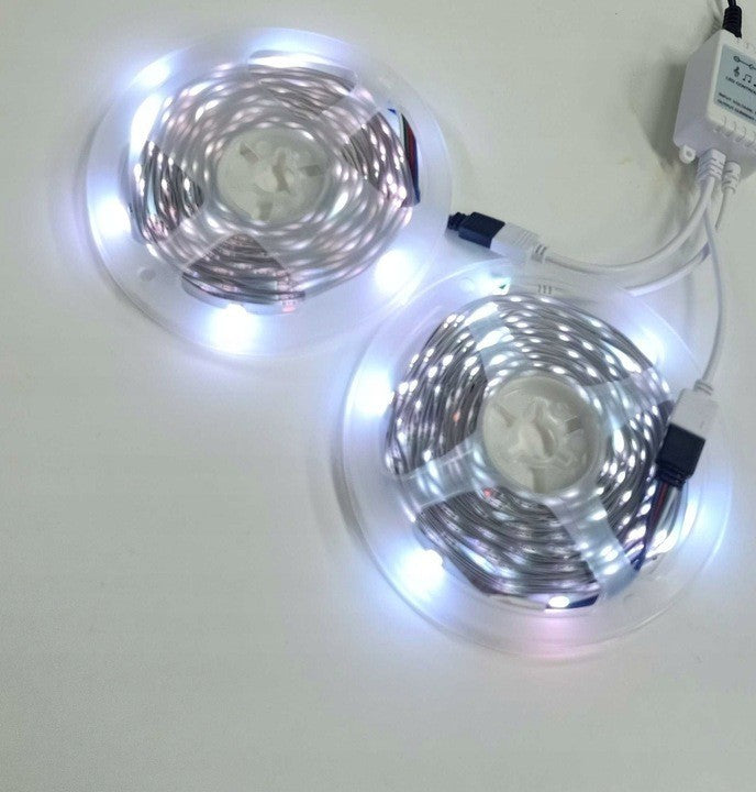 Striscia LED L8star L8star-5050-65.6FT 2 pezzi da 5m multicolore con telecomando