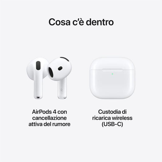 Apple AirPods 4 Generazione ANC Cancellazione Del Rumore USB-C
