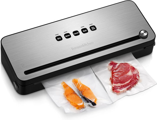 Macchina per sottovuoto Bonsenkitchen con taglierina integrata per alimenti