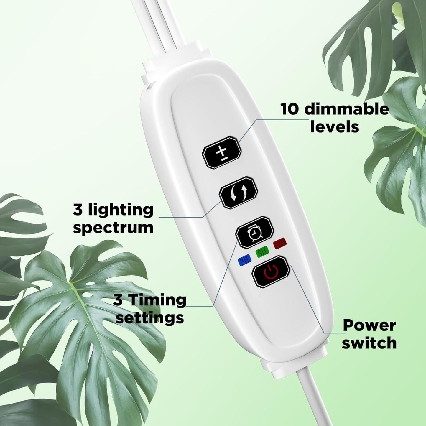 Lampada per la coltivazione di piante a LED per piante a spettro completo a 360°