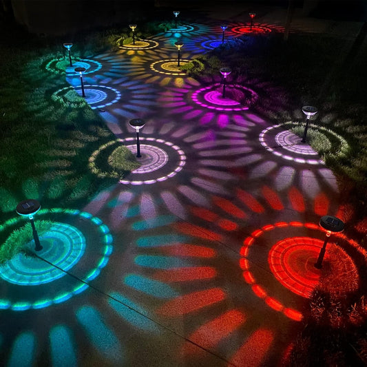 Lampade Luci solari da giardino esterno impermeabili IP67  RGB Becomlight 6pcs