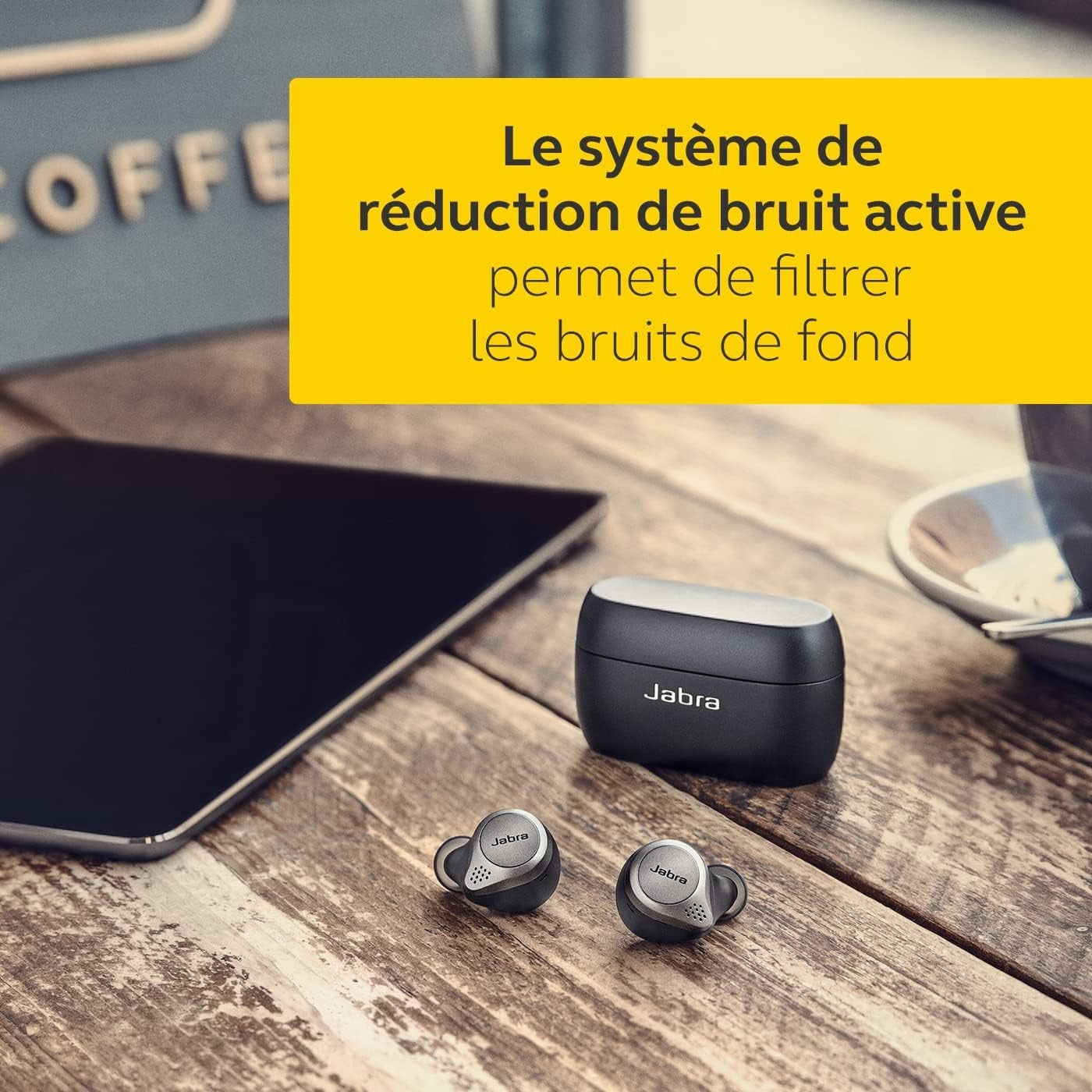 Jabra Elite 75t Auricolari Cuffie Bluetooth con cancellazione attiva del rumore