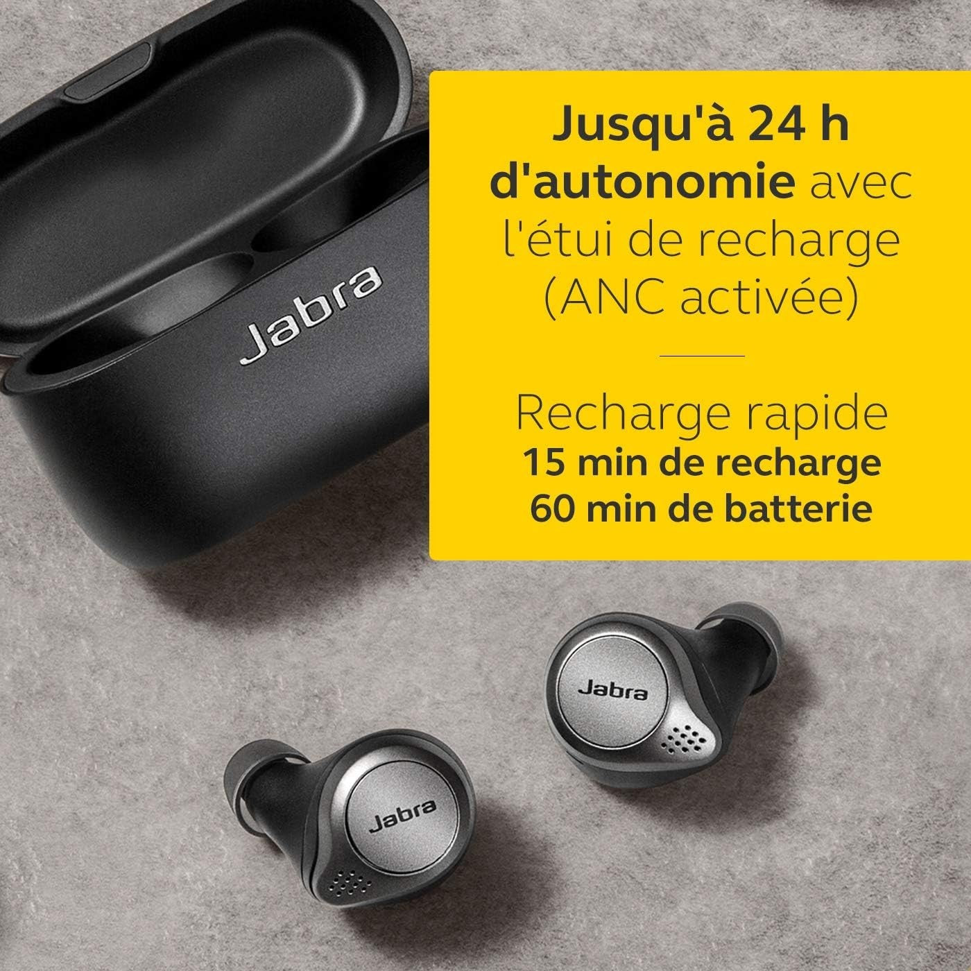 Jabra Elite 75t Auricolari Cuffie Bluetooth con cancellazione attiva del rumore