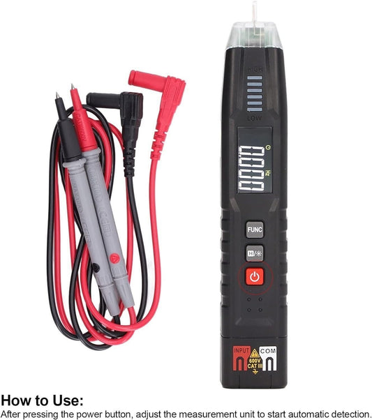 Sensore di tensione, tester di tensione accurato, gamma automatica intelligente