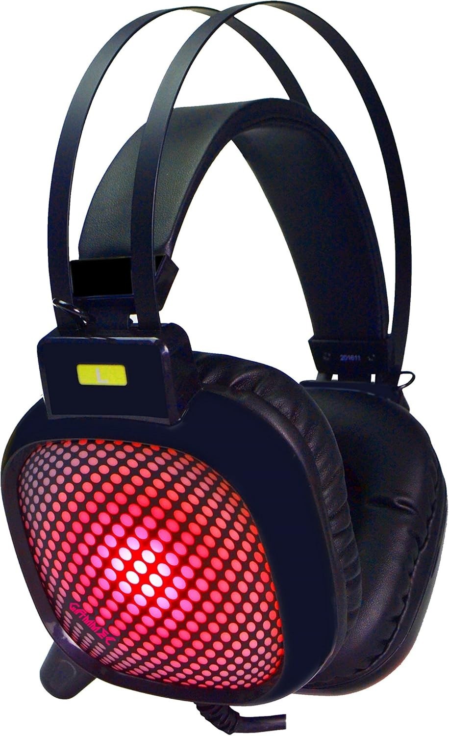 CUFFIE DA GIOCO GAMMEC STEALTH Rosso RGB Isolamento acustico Jack cuffie da 3,5