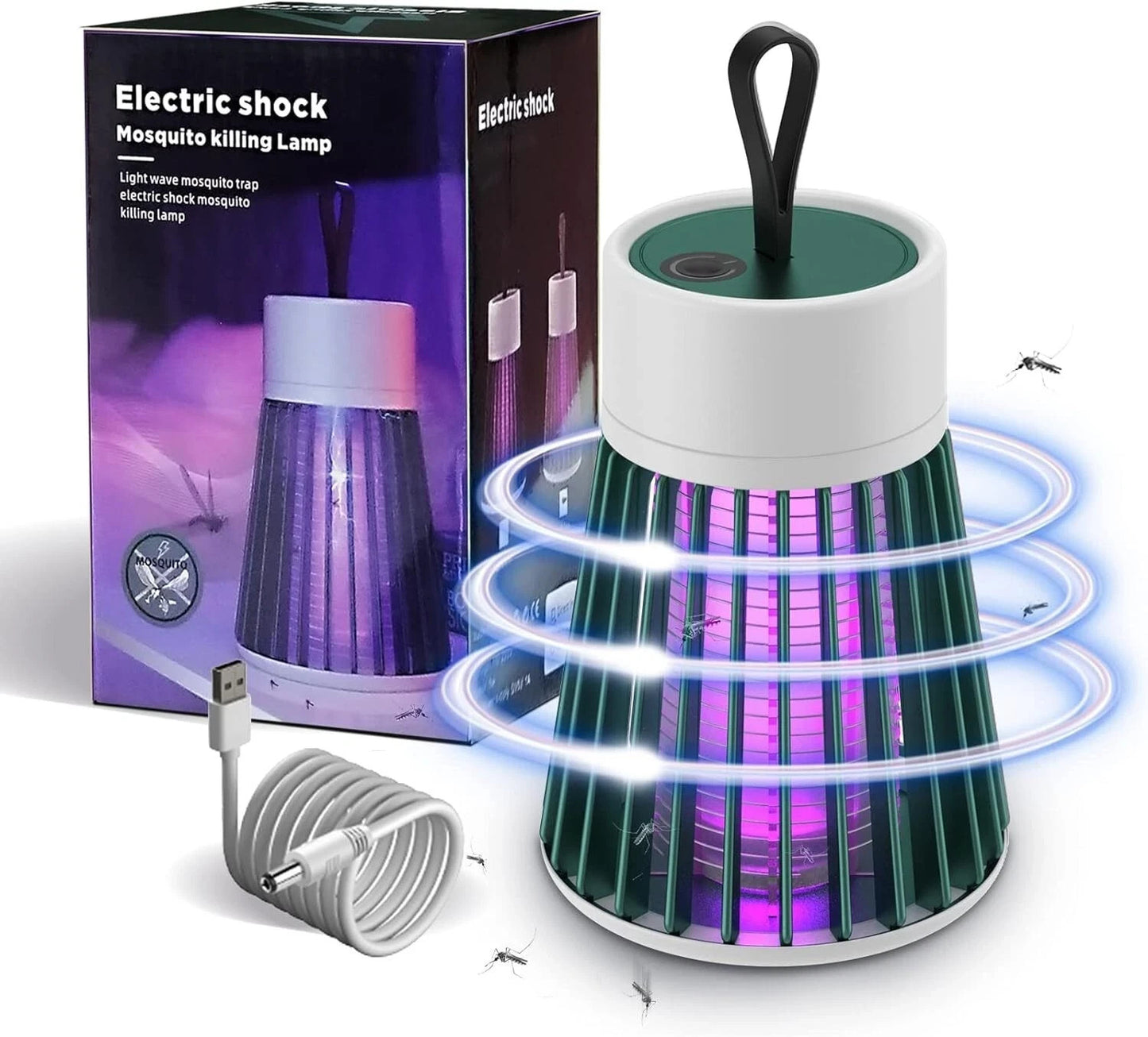 Lampada antizanzare portatile elettronica per uso domestico BG-002 LED-UV 368nm