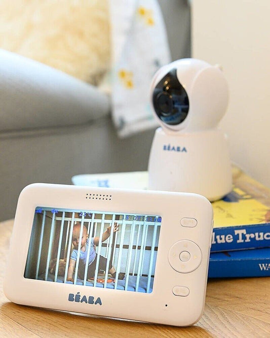 BEABA Zen+ Baby Monitor Video 4,3" Telecamera Rotante Notturna VOX Termometro