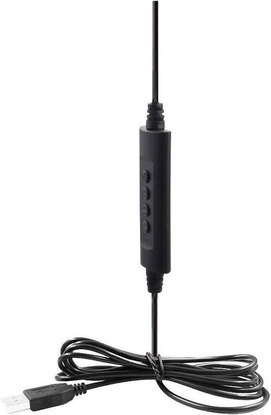Cuffie USB in PVC con cancellazione del rumore con microfono Ufficio Call