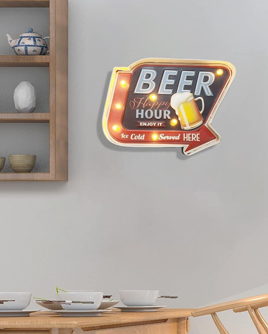 Decorazione da bar, decorazione da parete in metallo, retro stagno vintage