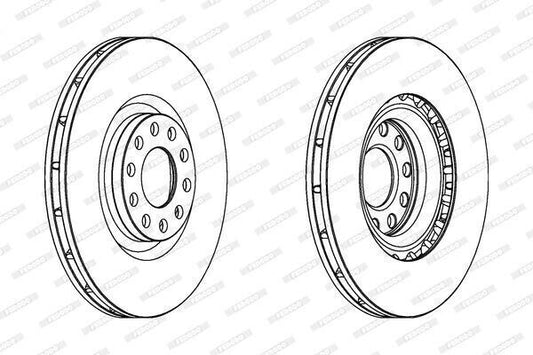 FERODO PREMIER DDF1166C Disco freno per Audi A4 A6 Allroad C5