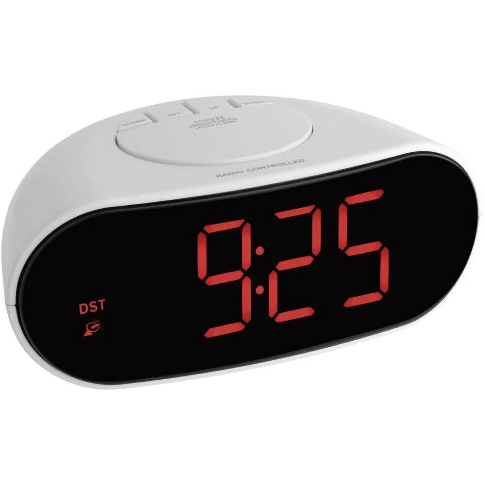 TFA Orologio sveglia da tavolo, Bianco