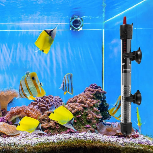 Riscaldatore per acquario 100W 100-120L con ventose temperatura regolabile