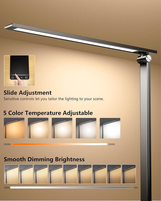 Lampada da scrivania 5 colori a temperatura ricaricabile a batteria dimmerabil