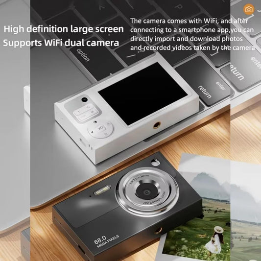 Fotocamera Digitale 4K WiFi Videocamera Compatta 6800W Pixel 16x Zoom