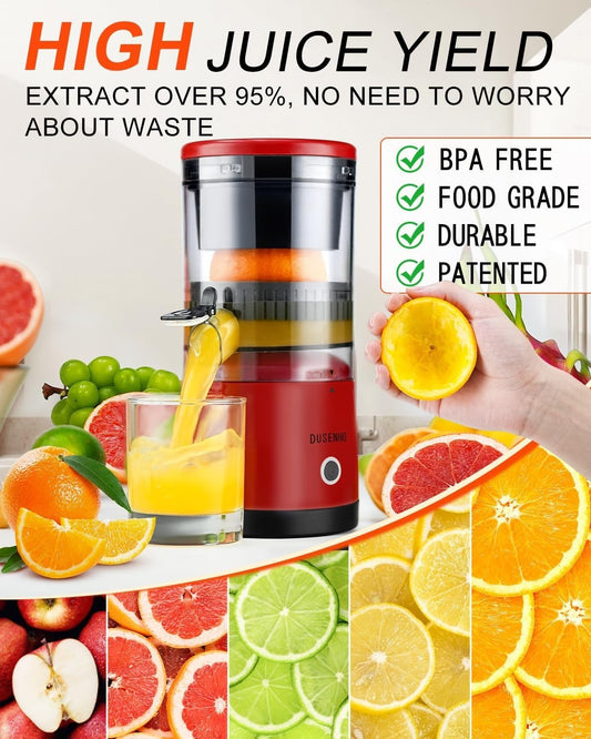 Spremiagrumi Elettrico Portatile USB 45W -70 Decibel Con Spazzola per La Pulizia