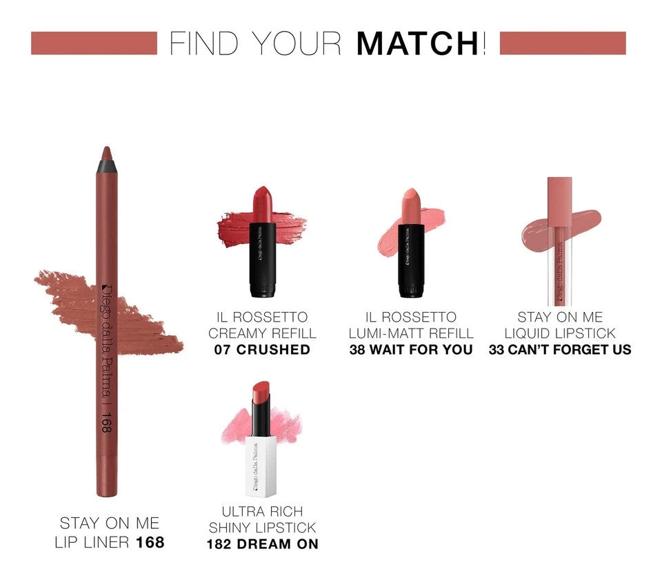 Diego dalla Palma Stay On Me Lip Liner 168 Terracotta–Matita Labbra Lunga Tenuta