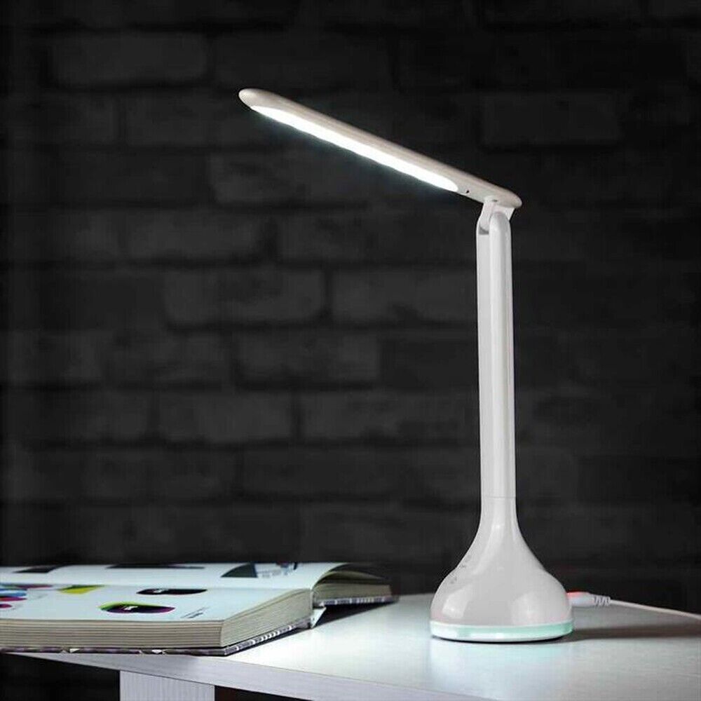 Lampada da tavolo led con batteria ricaricabile e base RGB