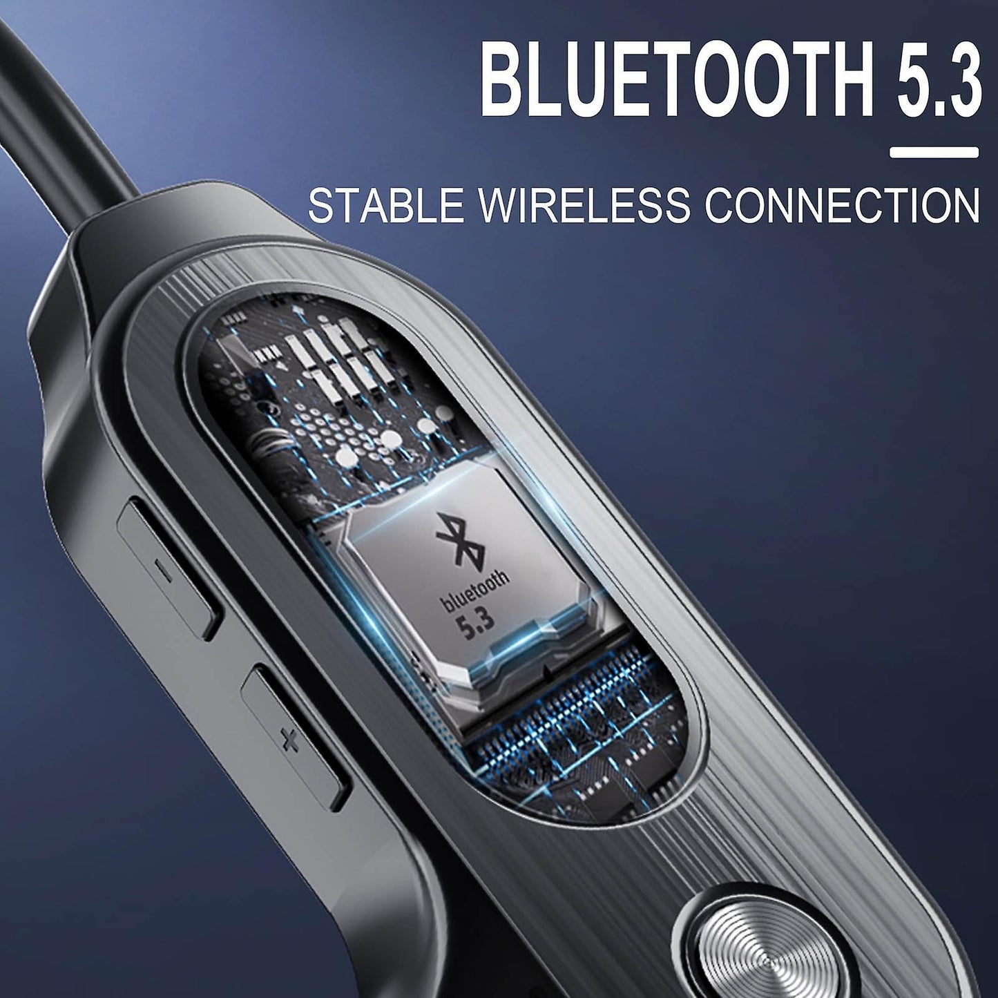 V30 cuffie a conduzione ossea Bluetooth 5.3 cuffie Stereo senza fili non In-Ear IPX5 supporto per auricolari sportivi impermeabili TF Card