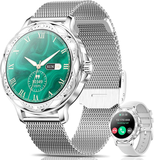 Smartwatch Donna Orologio Chiamate 30mm Fitness Orologio Piccolo 122 Allenamenti