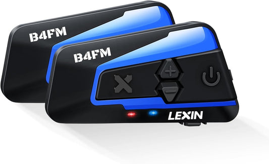 LEXIN 2X B4FM Interfono Moto Bluetooth Casco 1000m Sistema di Comunicazione wifi
