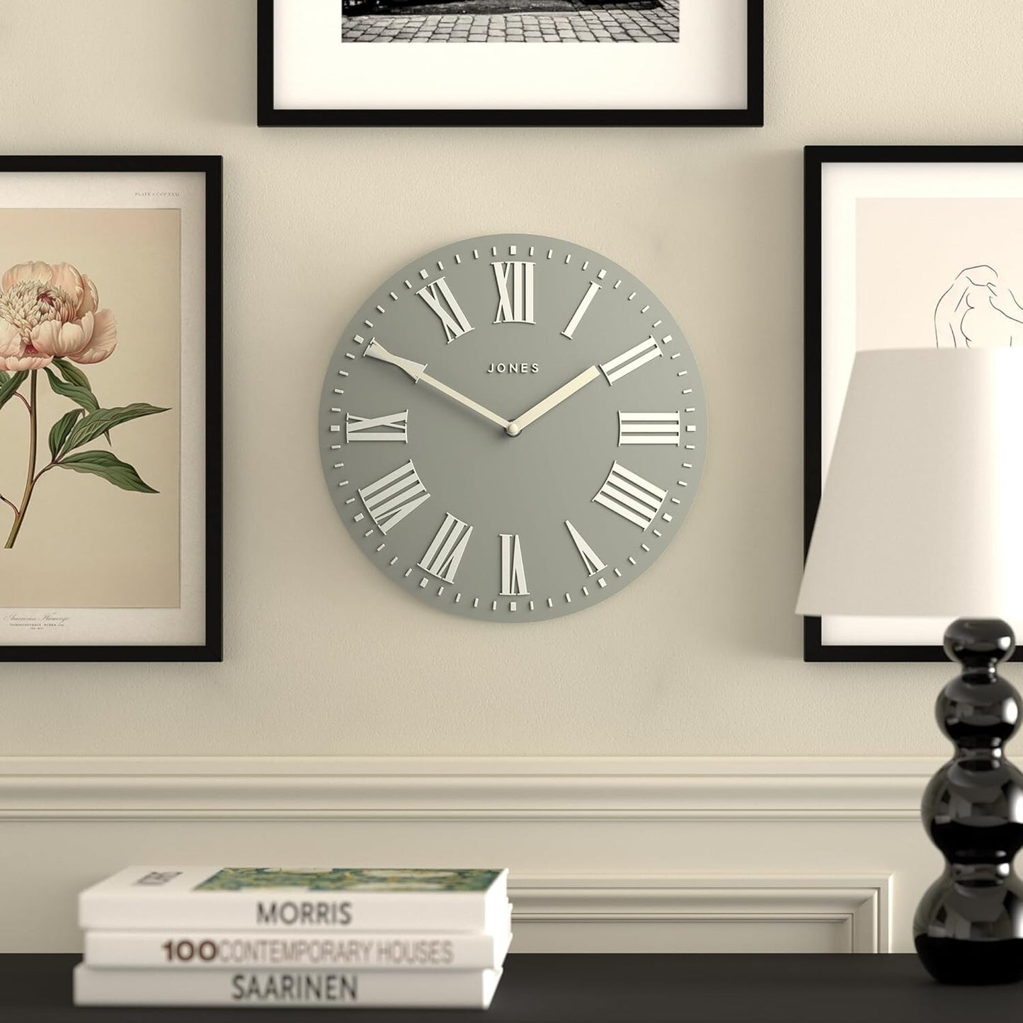 Orologio da parete convesso tradizionale da 12" per interni di alta qualità