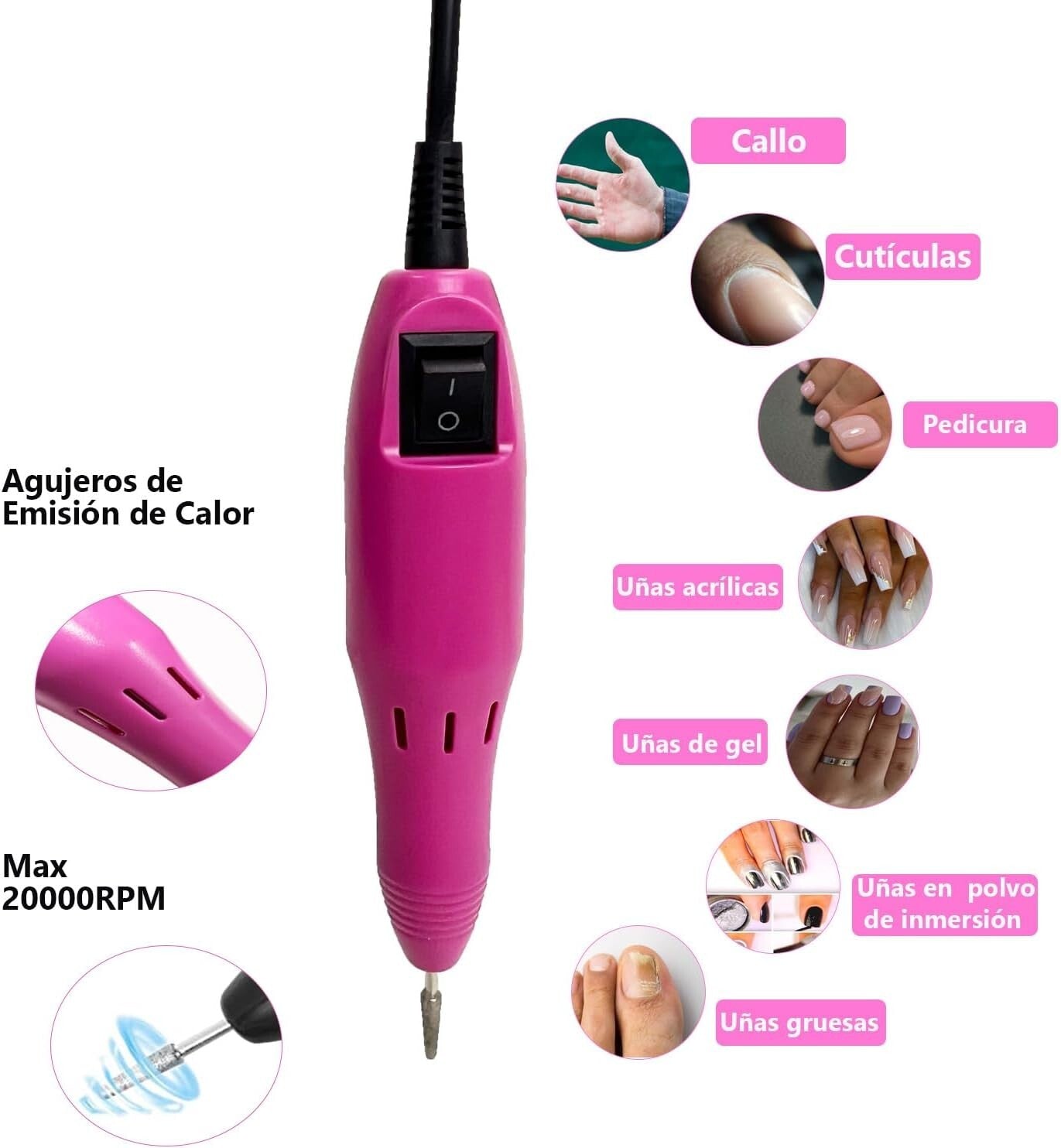 Fresa per unghie Kit professionale lima per unghie elettrica per manicure
