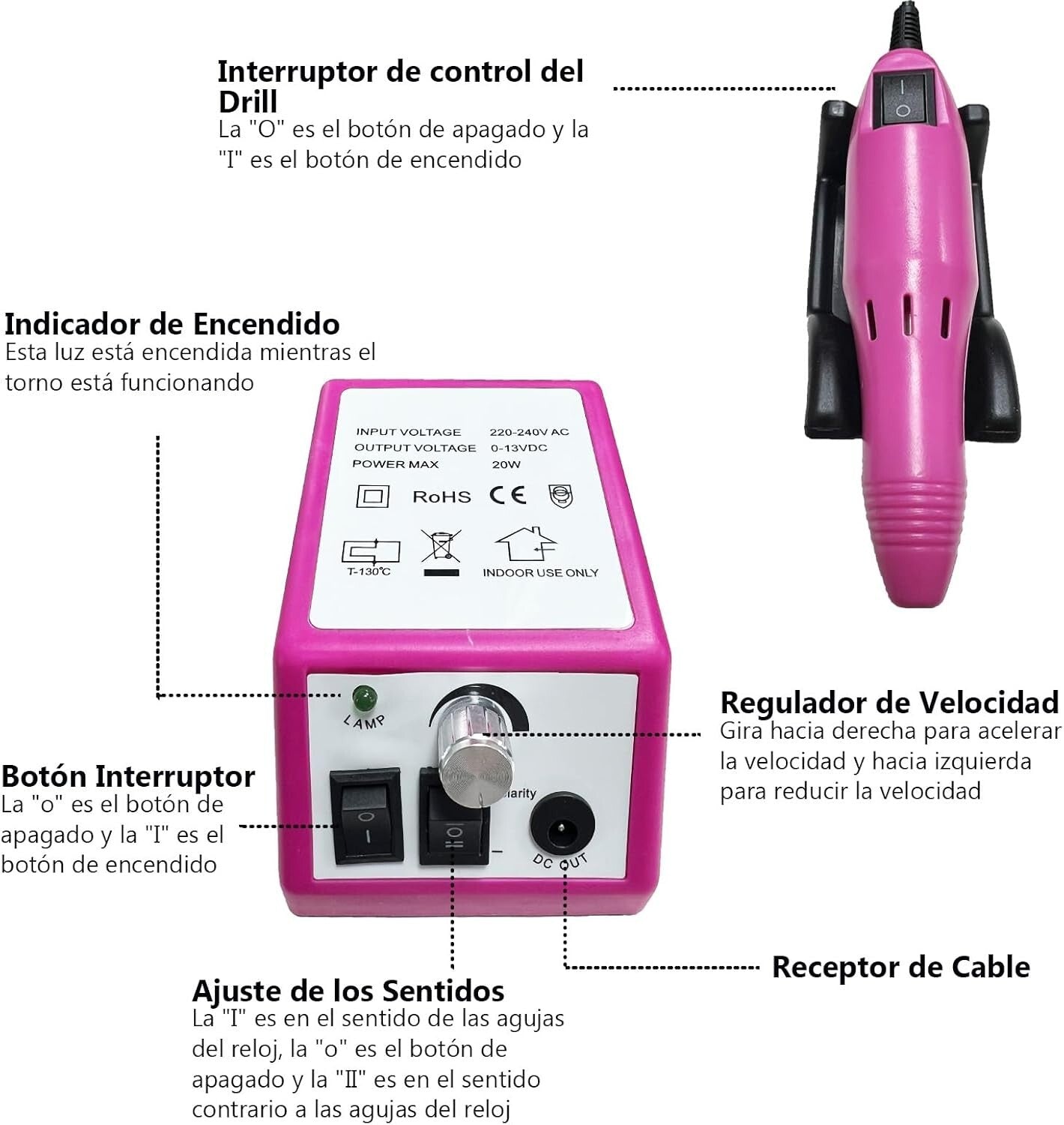 Fresa per unghie Kit professionale lima per unghie elettrica per manicure