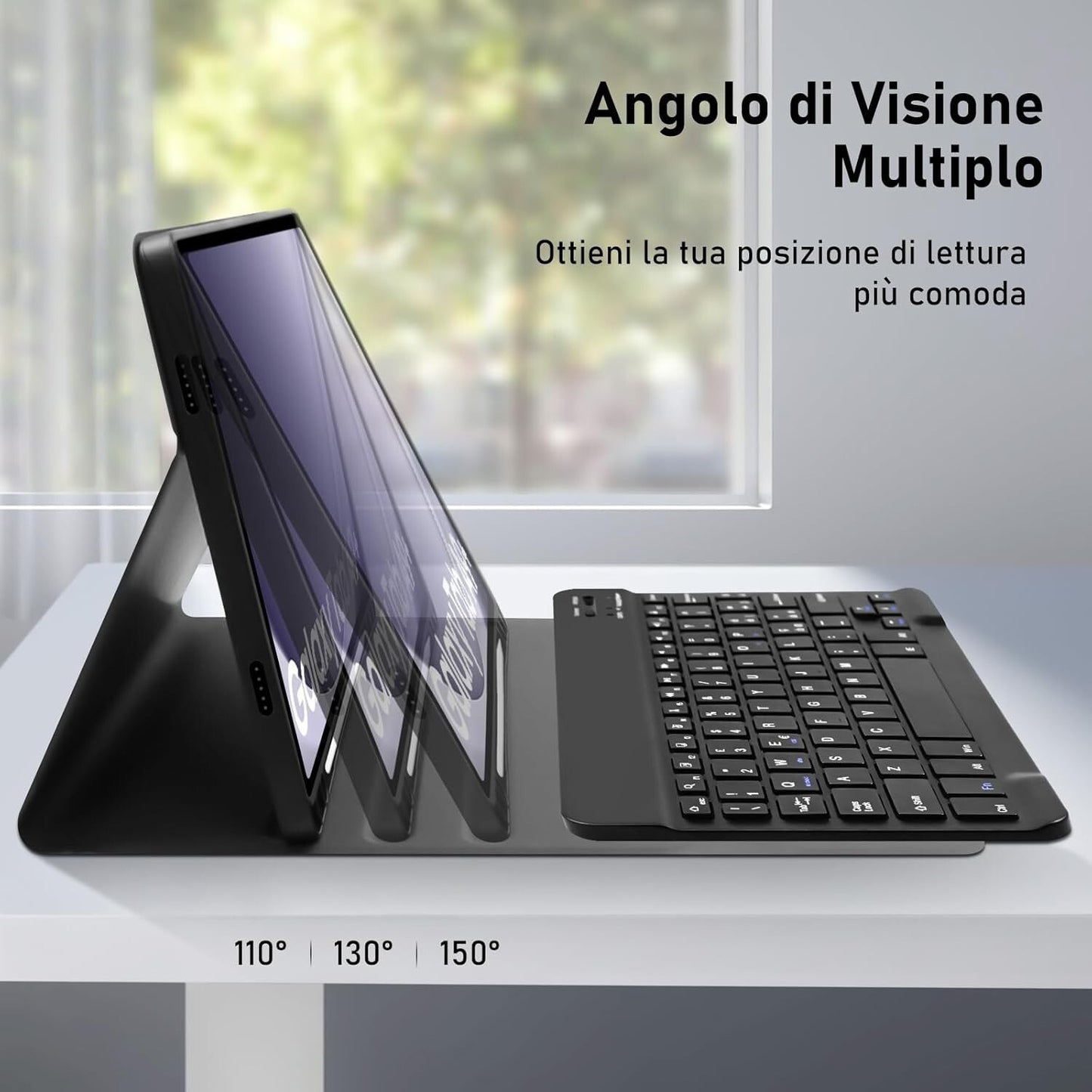 Tastiera Custodia per Samsung Galaxy Tab A9+ 2023 11 Pollici (SM-X210/X216/X218)