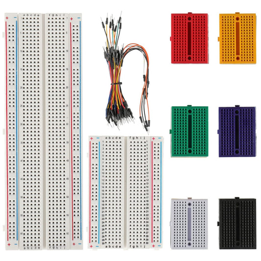 Kit per breadboard senza saldatura, 1 pezzo 830 punti di fissaggio e 1 pz 400 pu