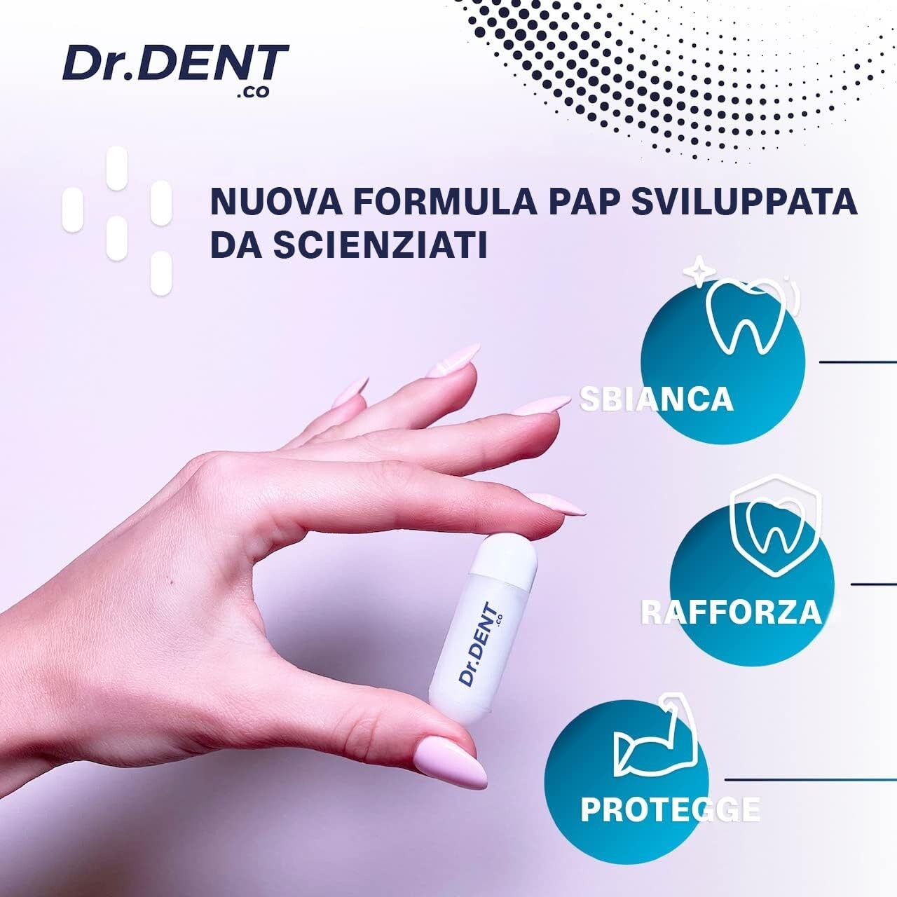 DrDent Kit Sbiancamento Denti Led Professionale - Formula senza sensibilità