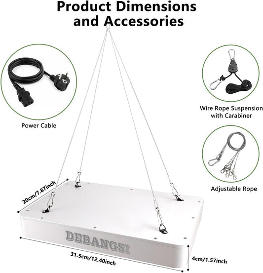 Spettro Completo LED 1000w Crescere La Luce Della Pianta Lampada Doppio interrut
