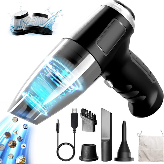 Aspirabriciole Senza Fili, Aspirapolvere Auto Portatile - Alta Potenza 8000PA, A